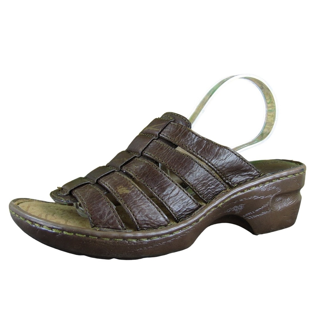 Great‎ Northwest Women Clinton Slide Brown Leather Sz 7 Medium Gently Used 2025